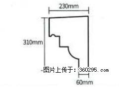 产品分解图型 - 檐口线，型号：SX311-YK-3，规格：230x310mm(3) - 鄂州三象EPS建材 ez.sx311.cc